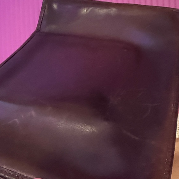 Vintage Leather Coach Slim Clutch Large (Dark Brown) - Picture 6 of 7